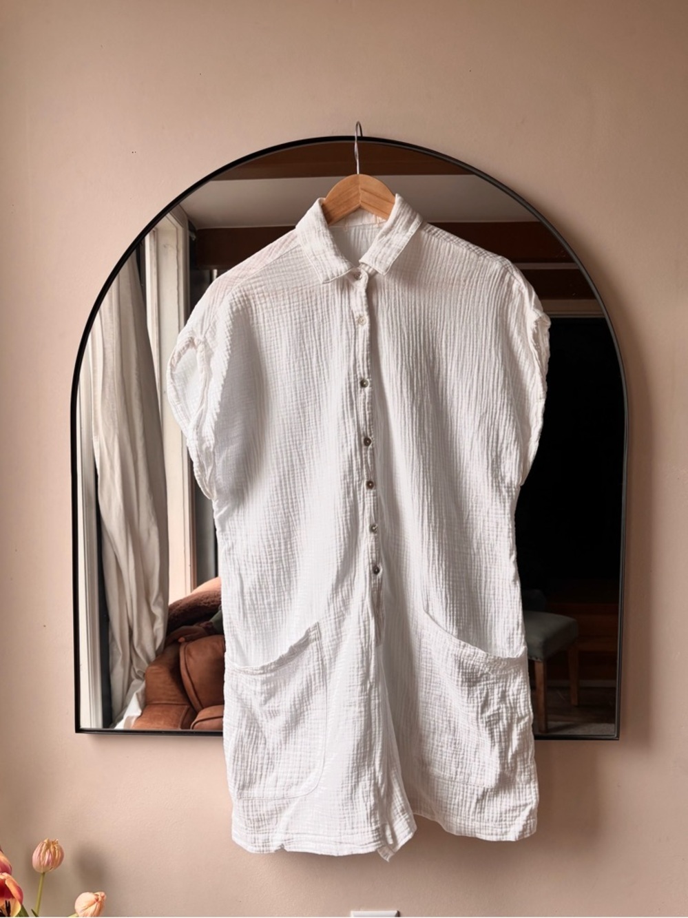 Cotton muslin jumpsuit | size medium